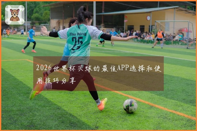 2026世界杯买球的最佳APP选择和使用技巧分享